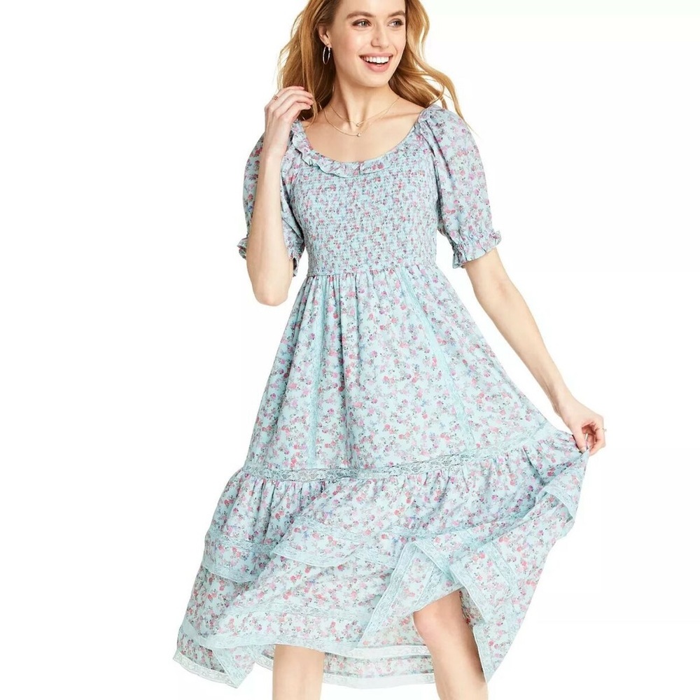 NWT Smocked Puff Sleeve LoveShackFancy x Target Celeste dress